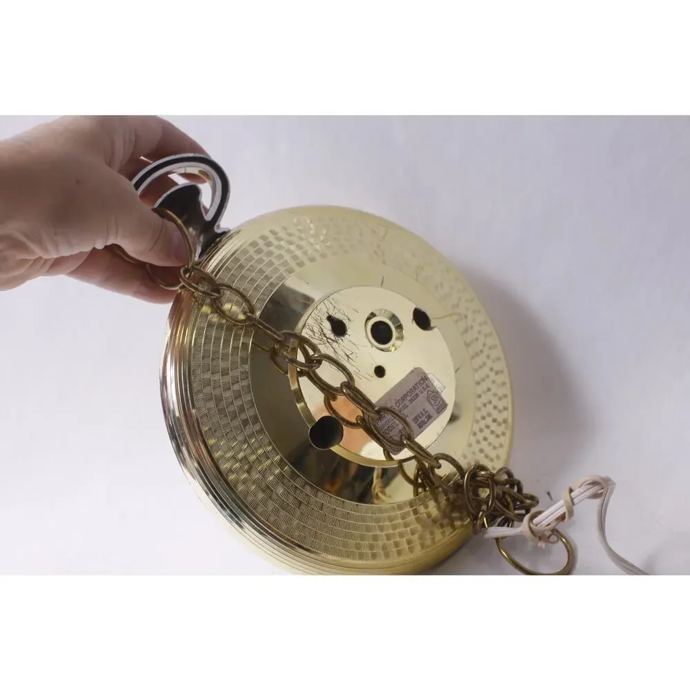 WORKING plastic Vintage Spartus Wall Clock Backward-running Pocket Watch style